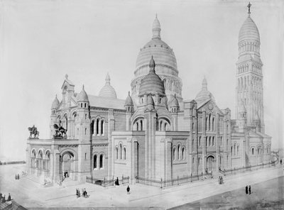 Vista del Sacré-Coeur, Montmartre de Paul Abadie